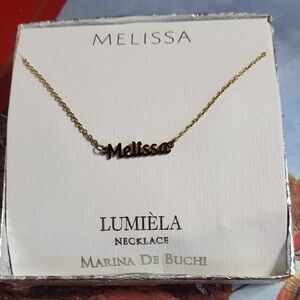 Melissa Gold Necklace by Lumiela